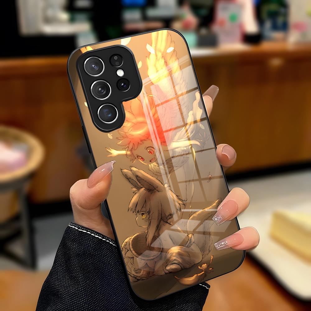

M-Чехол для телефона Made In Abyss для Samsung A25 A13 A33 5G A54 A36 A35 A56 A52 A14 Ударопрочный стеклянный чехол Samsung A14