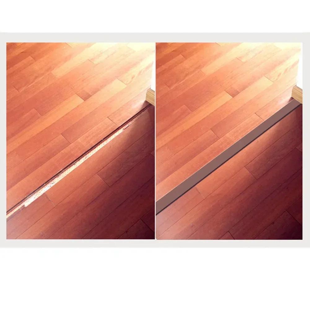 2M Wood Floor Transition Strip Edge Closing Strip Floor Seam PVC Wear-Resistant Soft Plastic Flat Buckle Edge Pressing Threshold