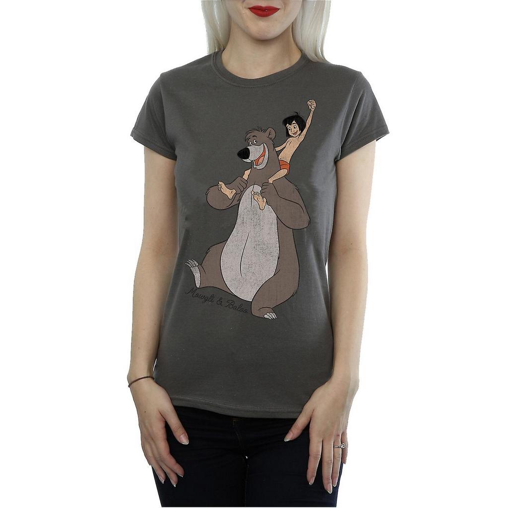 Jungle Book Womens/Ladies Classic Mowgli And Baloo Heather T-Shirt