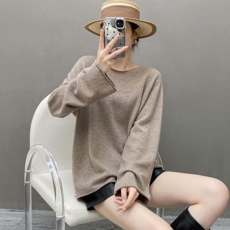 Qinghe 100% Pure Cashmere Women's Sweater - Ultra Soft Luxury Winter Pullover