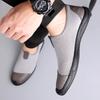 Men's Shoes New Breathable Casual Shoes Summer Hollow Out Mesh Shoe Soft Soled Comfortable Driving Shoes for Men Slip-On Loafers