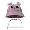 Spring Summer New Children's Gauze Bucket Hat Baby Embossed Bear Fisherman Sun Hat Protective Accessory for Babies