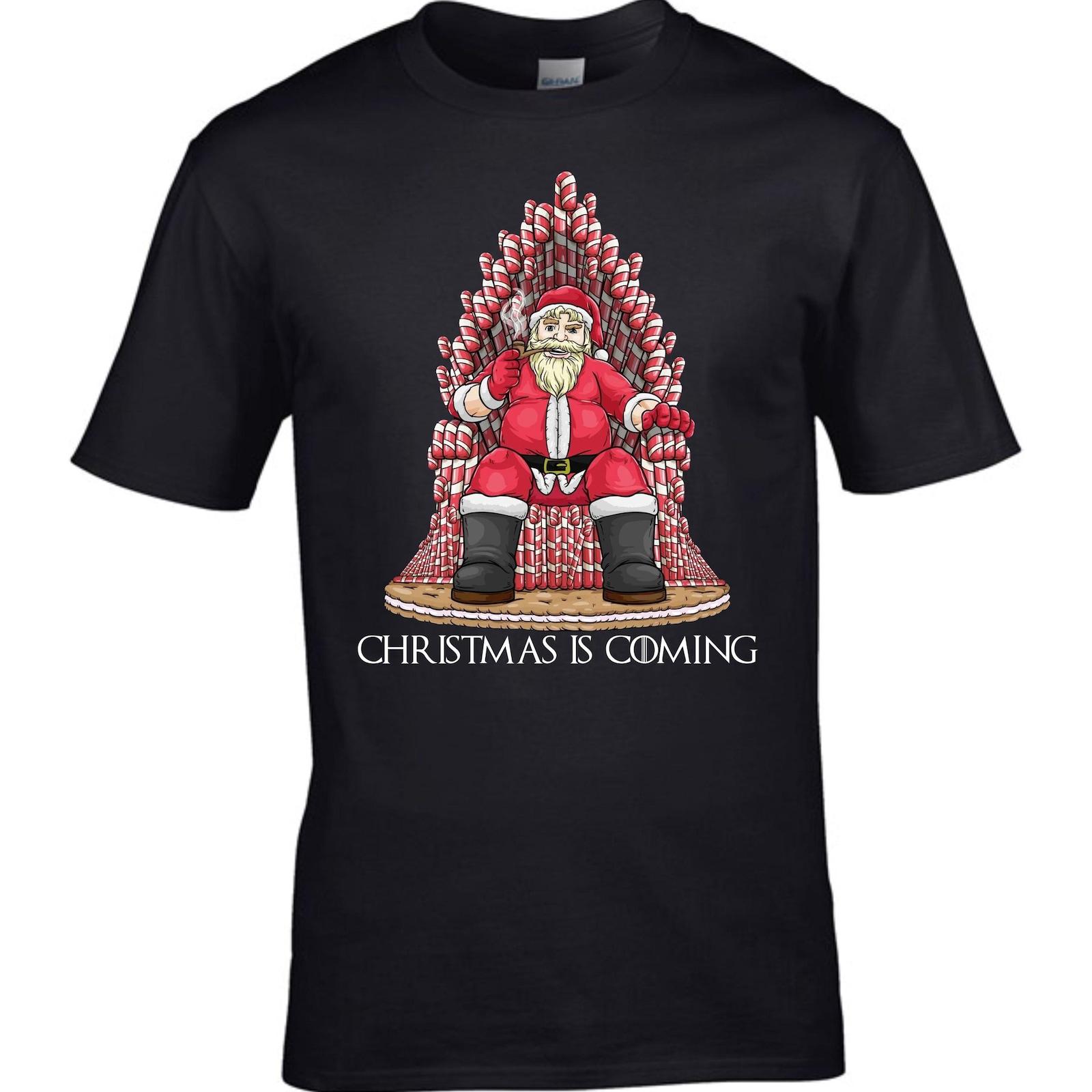 

Christmas Shirt, Christmas Is Coming T Shirt, Santa Shirt, Christmas T-Shirt, Ad Unisex T-Shirt XXL