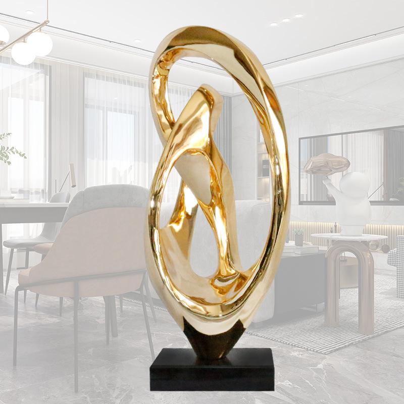 Modern Figurines Luxury Statues Interior Large Aesthetic Creative Miniatures Living Room Art Resin Retro Decoration Accessories