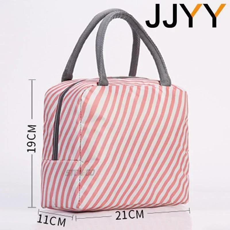 Functional Insulated Lunch Bag Thermal Food Picnic Bag for Women Kids Portable Canvas Lunch Box