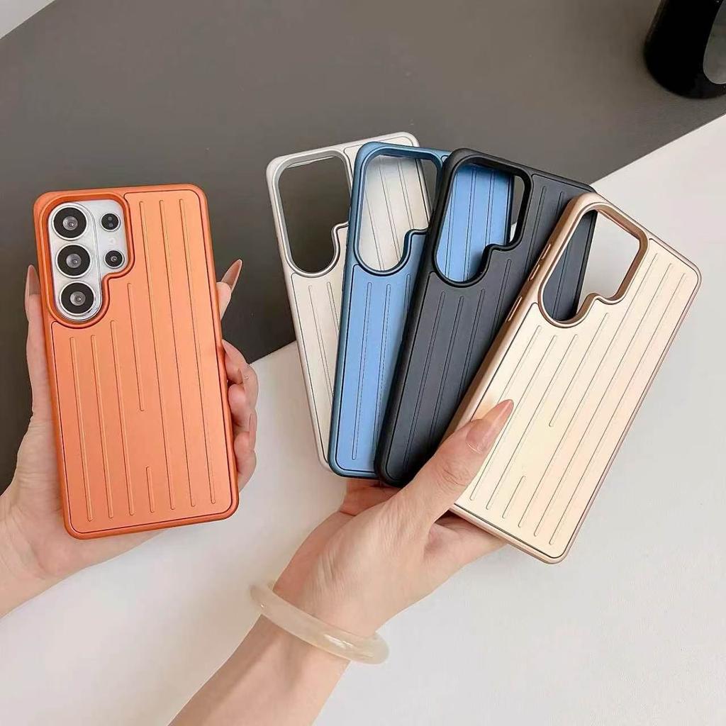 Luxury Business Aluminum Alloy Luggage Shockproof Anti Drop Case for Samsung Galaxy S26 Ultra S26 Plus S25 S24 Military Armor Back Cover