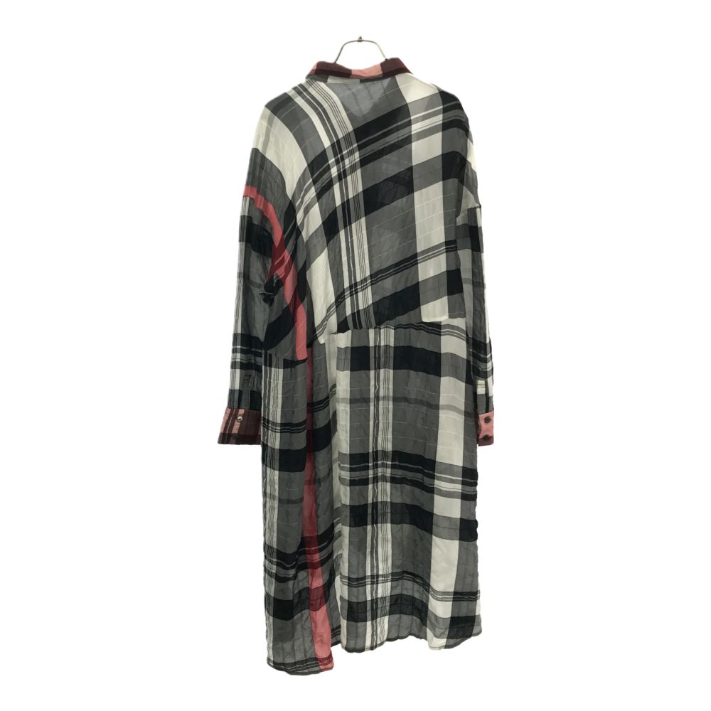 MEFU Sensounico made in Japan check Long sleeve Long dress 38 Women Used