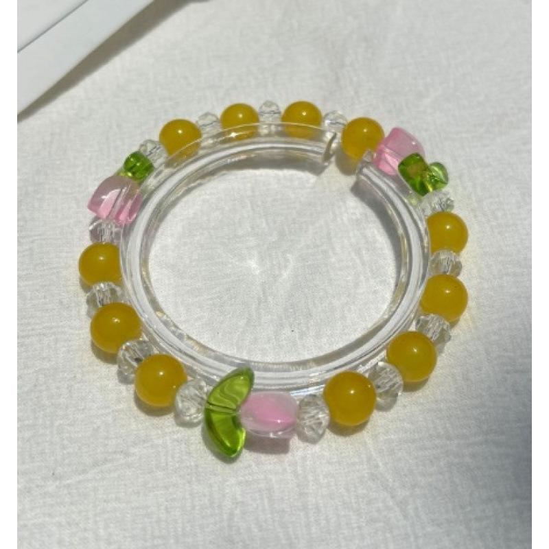 Lily of the Valley Butterfly Bracelet - Multi-Style Beaded Star & Moon Design