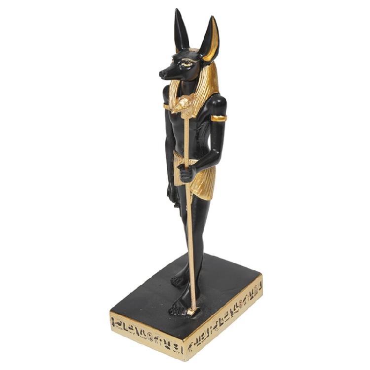 Estatua Egipcia de Anubis Coleccionables Figura Escultura de Personaje Místico Egipcio Decoraciones Modernas para el Hogar Centros de Mesa