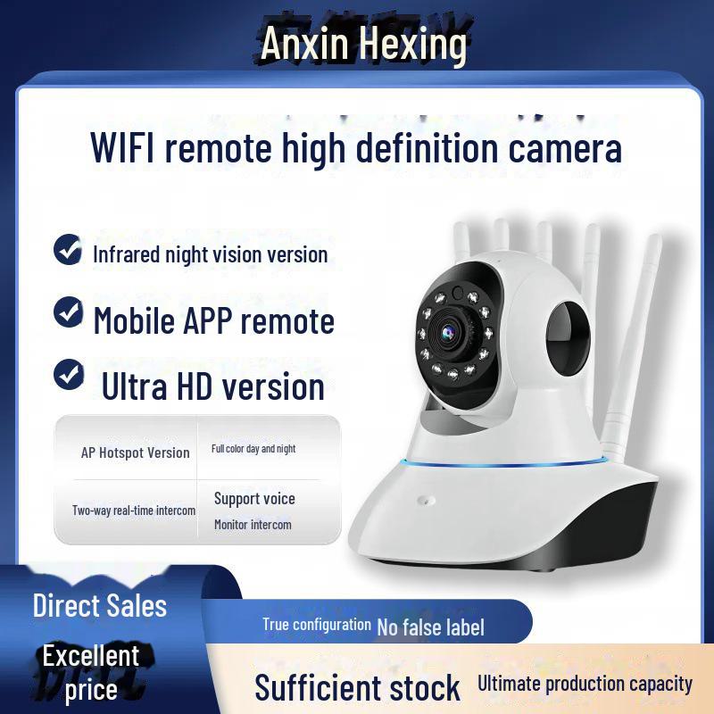 

Бездротова Wi-Fi камера нічного бачення, що обертається на 360°, для домашнього використання Memory Card