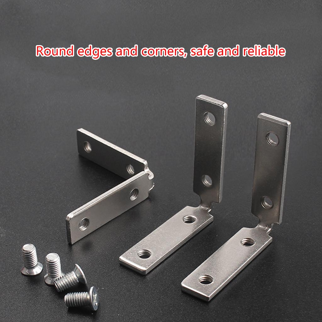 Upgraded 90-Degree Cabinet Handle Corner Connectors Corner Mounting Plates Secure & Elegant Fittings for Your Cabinets