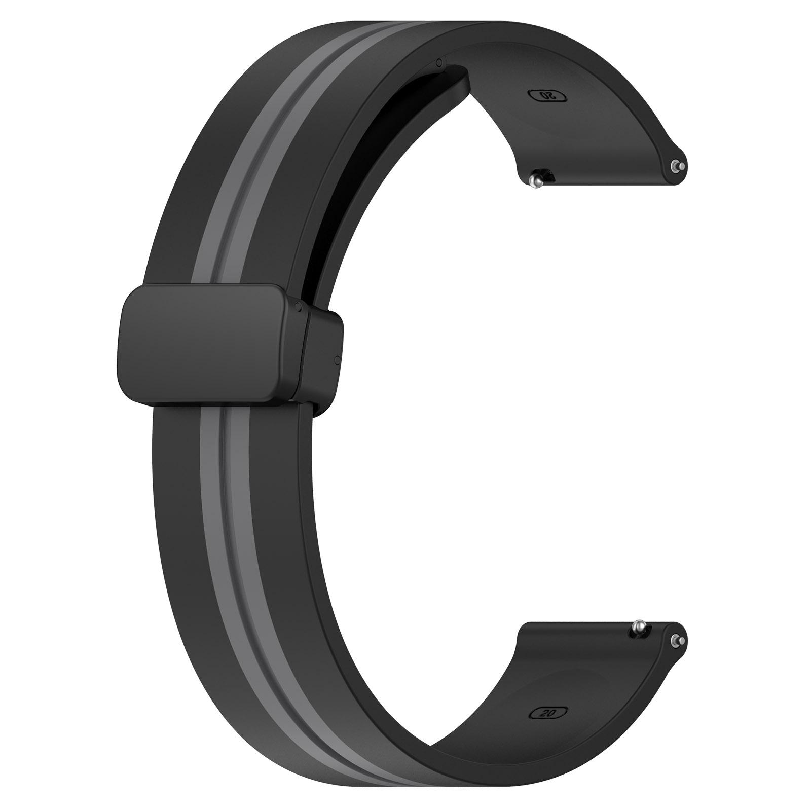

Magnetic Folding clasp Band For SUUNTO 9 PEAK Pro / 5 PEAK 22mm Silicone Strap For SUUNTO 3 Wristband Watchband accessories 22 For SUUNTO 5 PEAK черный серый