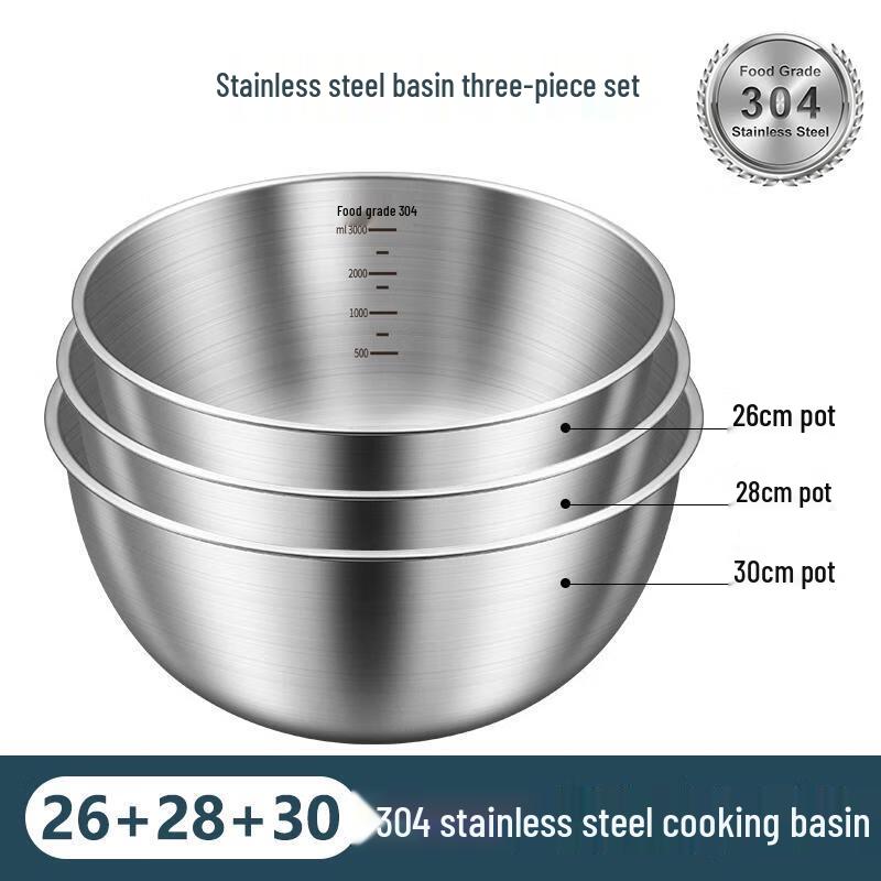 

Van Gogh 3-Piece 304 Stainless Steel Mixing Bowl Set