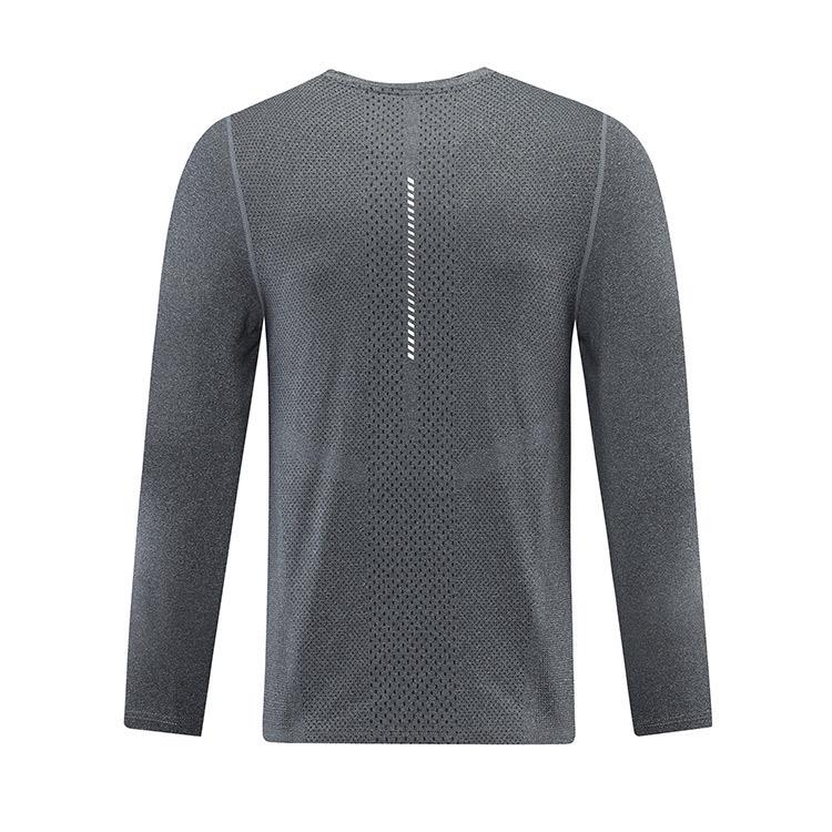 Maßgeschneidertes atmungsaktives schnell trocknendes Langarm-Sportshirt für Outdoor-Fitness, Laufen, Basketball und Freizeitkleidung