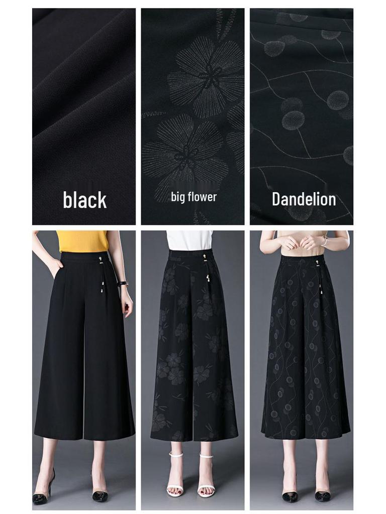 Women's Summer High Waist Wide Leg Culottes - Lightweight, Cool, and Casual