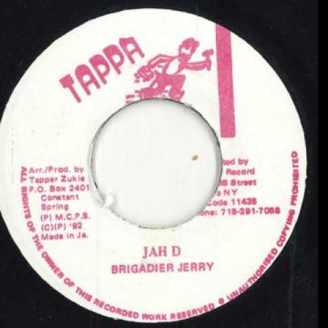 

7inch Record BRIGADIER JERRY Jah D Version Tappa 1992 Reggae Ska Dub