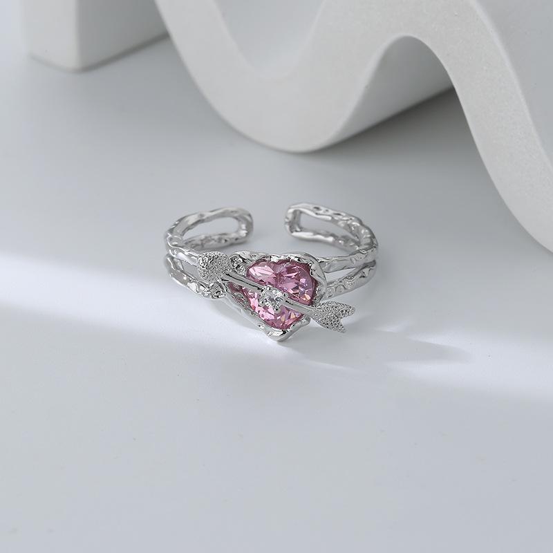 Lindon Classic Copper Alloy Zircon Ring Ladies Jewelry Wedding Promise Party Gift