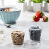 Clear Disposable Plastic Portion Cups With Lids, Small Mini Containers For Portion Controll, Jello Shots, Meal Prep, Sauce Cups