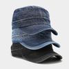 Vintage Baseball Hat Flat Top Cadet Cap Korean Peaked Cap  Men Women