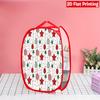 1Pcs Christmas Red Black Plaid Snowman Pop-Up Laundry Hamper Expandable Mesh Hamper Basket for Room Bedroom Bathroom Organization Contemporary Storage