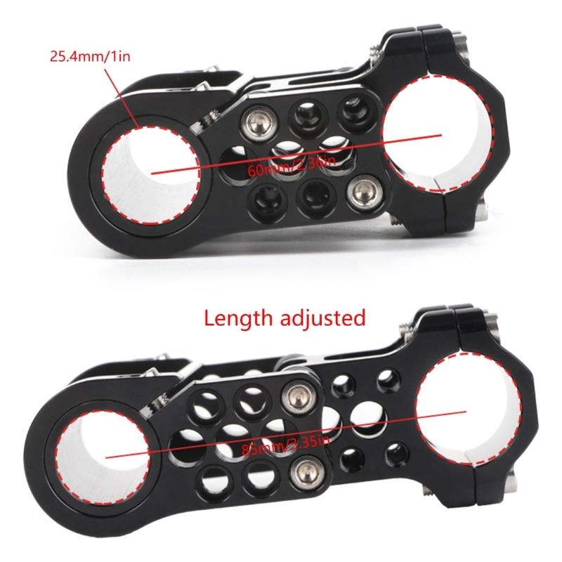 Adjustable Bicycles Double Stem Aluminum Alloy Folding Bike Porous Stem 25.4MM Hollows Bicycles Handlebar Stem