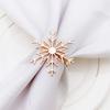 Snowflake Shaped for Xmas,Party,Wedding Napkin Ring Table Decor Napkin Buckle Christmas Supplies