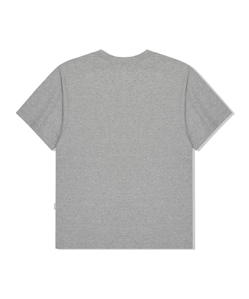 ESCAPEFROM Vintage Flag Escf Logo Collage Print Oversized Short Sleeve T-Shirt Gray