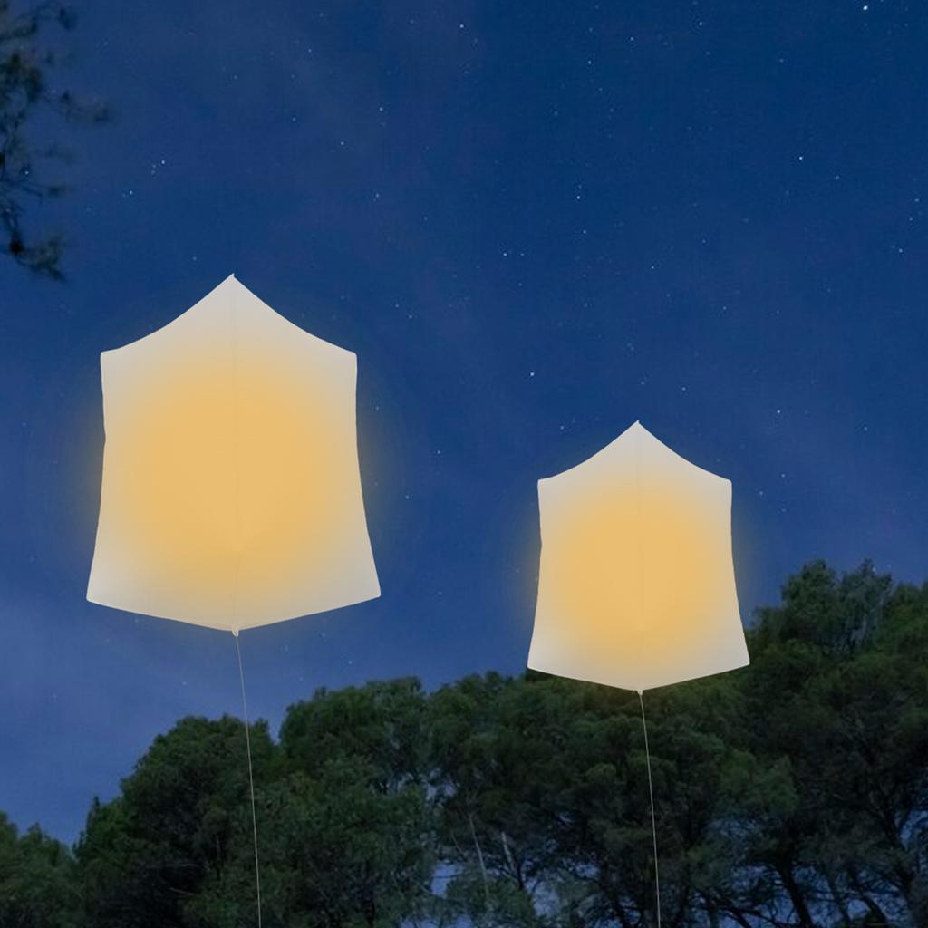 5 st uppblåsbara dekorativa önskelampor ballonger Långvariga flytande dekorativa lampor Uppblåsbara himmelslyktor Ballongfestdekoration