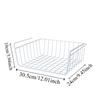 Multipurpose Under Table Storage Basket Space Saving Desk Storage Rack  Kitchen Organizer