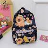 School Bag Kapibara Children's Bag Cartoon Love Large Capacity Lightweight Versatile Backpack
