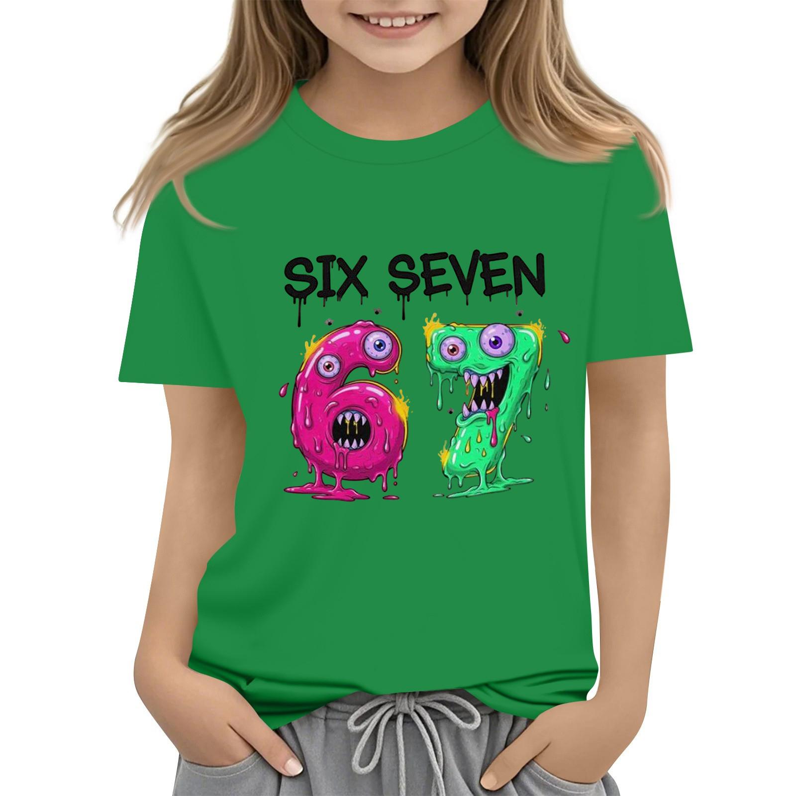 

Футболки для малышей, девочек и мальчиков, детские футболки с короткими рукавами и принтом для мальчиков и девочек 150 зелёный