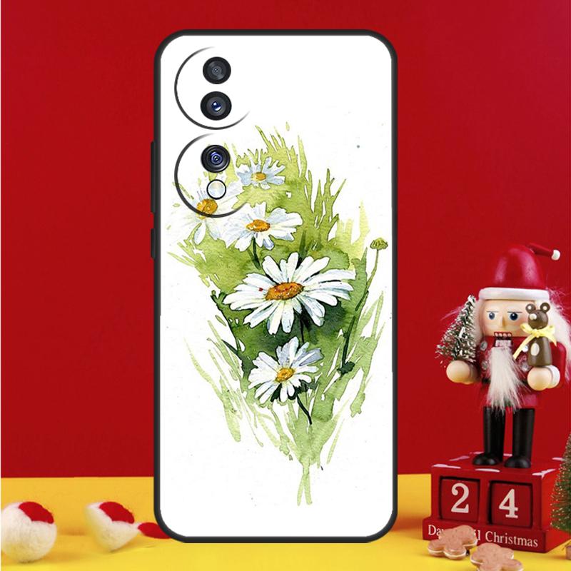 Daisy Watercolor Case For Honor Magic 7 6 8 Pro Honor Win X9a X9b X9c X9d X8c X8b 50 70 90 200 400 Lite Cover