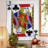 Vintage Poker Anime Wandbehang Tarot Hippie Wandteppiche Schlafsaal Heimdekor