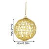 Glitter Christmas Ball Ornaments Hangable Christmas Tree Decorations Kids Toy Balls Home New Year Party Decor Supply