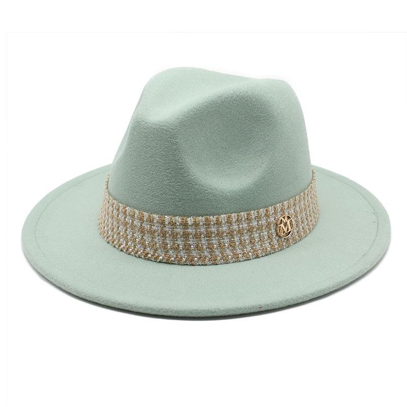 Woolen Hat Top Hat Jazz Hat Bow M Standard Woolen Hat