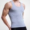 Men Summer Cotton T Shirts Breathable Pure Color Stretchy Charm Plus Size Sports Render Vest Tops