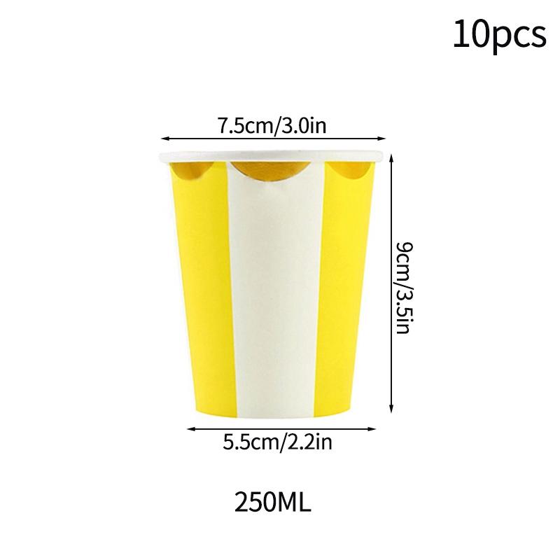 10Pcs CampingPicnic Tableware Set Disposable Paper Dishes Plate Cup Outdoor Camping Accessories Portable Cutlery