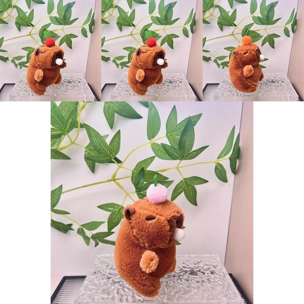 Charming Capybara Water Pig Plush Keychain Bubble Blowing Design For All Ages