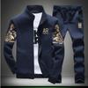 Men’s Casual Long Sleeve Baseball Jacket and Pants Set