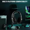 3.5mm Gaming Headset with  Directional Microphone, Over Ear Game Headset with RGB Lighting, Volume Control for Smartphone, Laptop, Desktop PC, Gami