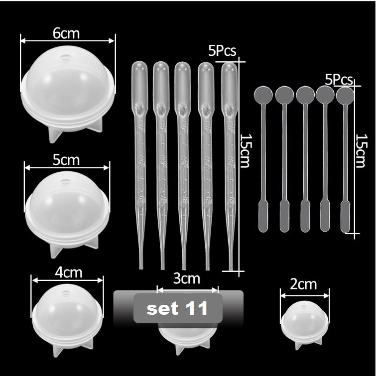 DIY Ornament Mold Silicone Drop Glue Mold Combination Set