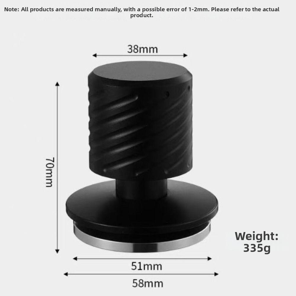 Stainless Steel Espresso Tamper Ripple Base Coffee Impact Tamper New Spring Loaded Coffee Tamper