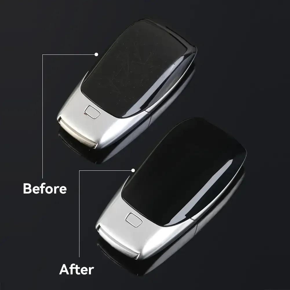 Für Mercedes-Benz C E S Klasse GLE Für E-KLASSE Coupé (C207) 1 Stück Glänzend/Matt Schwarz Schlüsselhülle Abdeckung Rückseite ABS Zubehör