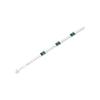 Swarovski Matrix Gemstone Decorated Rhodium Plated Bracelet Women's Silver 5666422GRERHS