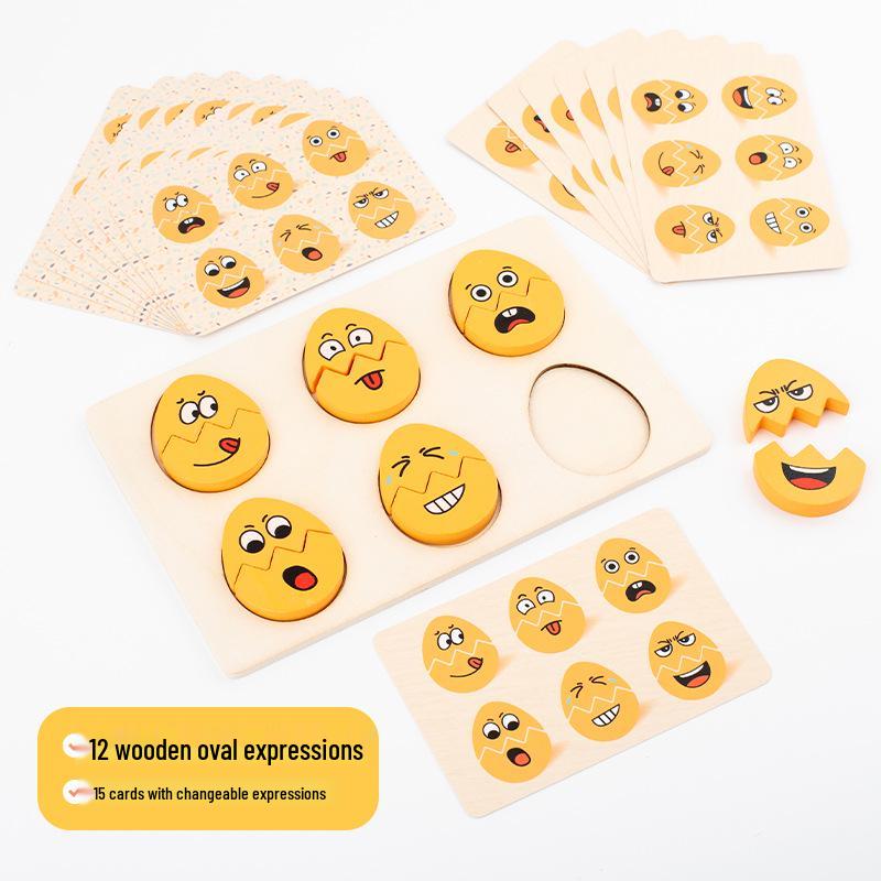 Expression Egg Matching Game: Brain-Teasing Building Blocks for Early Education and Parent-Child Interaction