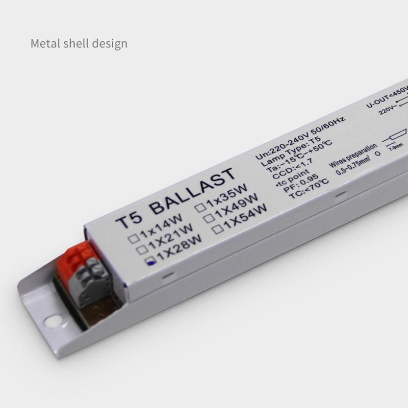 Ac 220-240V Wide Voltage T8 T5 Compact Electronic Ballast Instant Tube Desk Lights Fluorescent Lamp Ballast Home Office Supplies