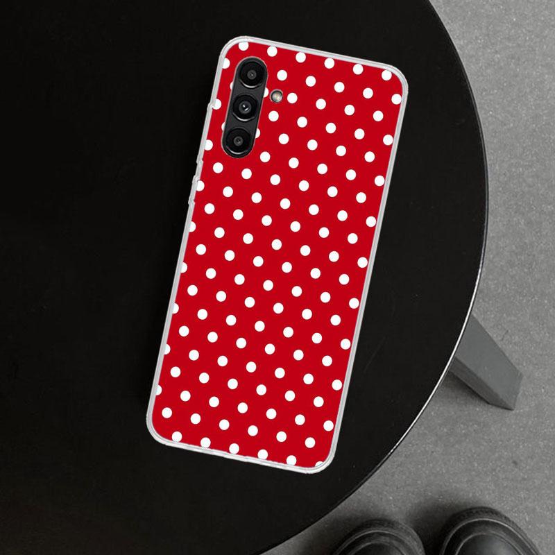 Polka Dots Art Phone Case Cover for Samsung Galaxy A17 A16 A26 A36 A56 A57 A37 A15 A25 A35 A55 A14 A24 A34 A54 A13 A23 A33 A53 G
