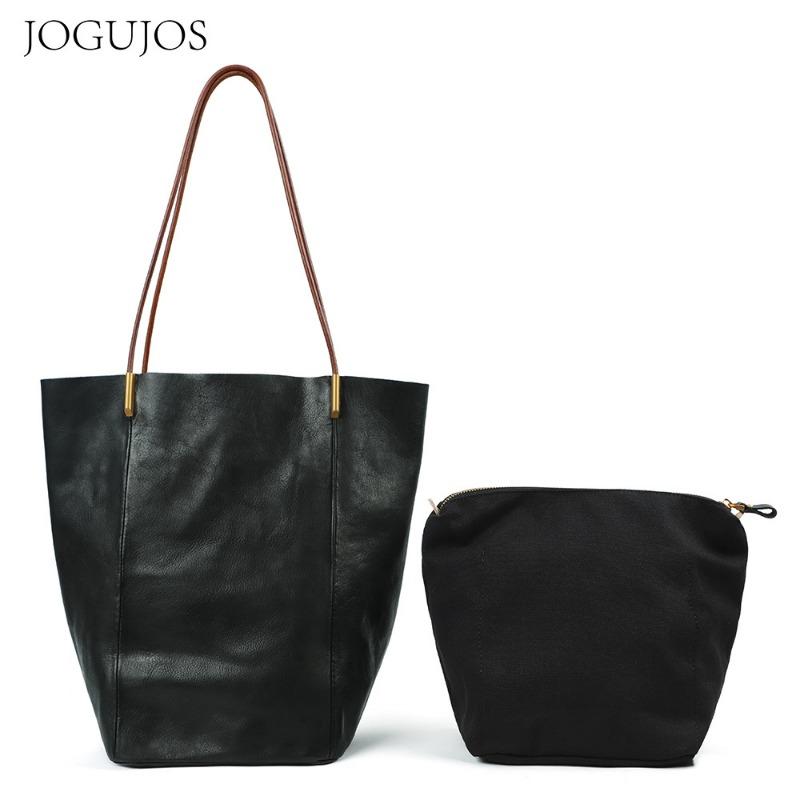 JOGUJOS new leather bag large capacity women's messenger bag tote bag casual versatile women's bag handbag