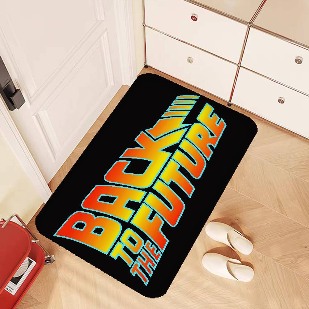 Back To The Future Door Mat Washable Non-Slip Living Room Sofa Chairs Area Mat Kitchen Toilet Rug