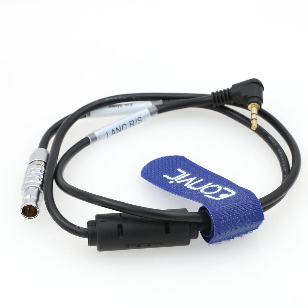 Cablu Eonvic 7 Pin Lanc pentru Sony fS9 fS5 fS7 Panasonic Eva1 Camera Blackmagic E2 F6 Nucleus-M Run/Stop - 2.5mm Ursa, Z-Cam (7pin-Lanc 2.5mm)
